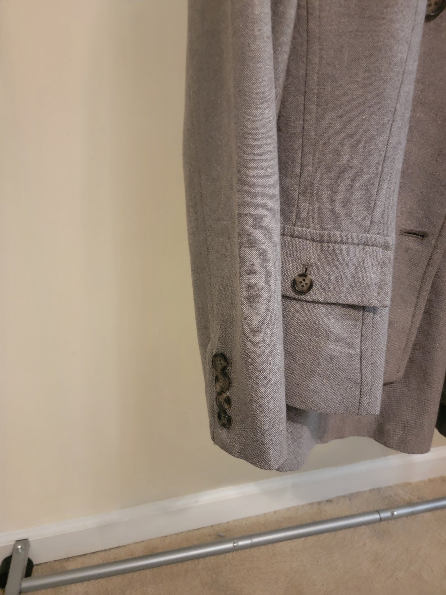 Liz Claiborne Wool Skirt Suit – Size 12 (Brown/White)