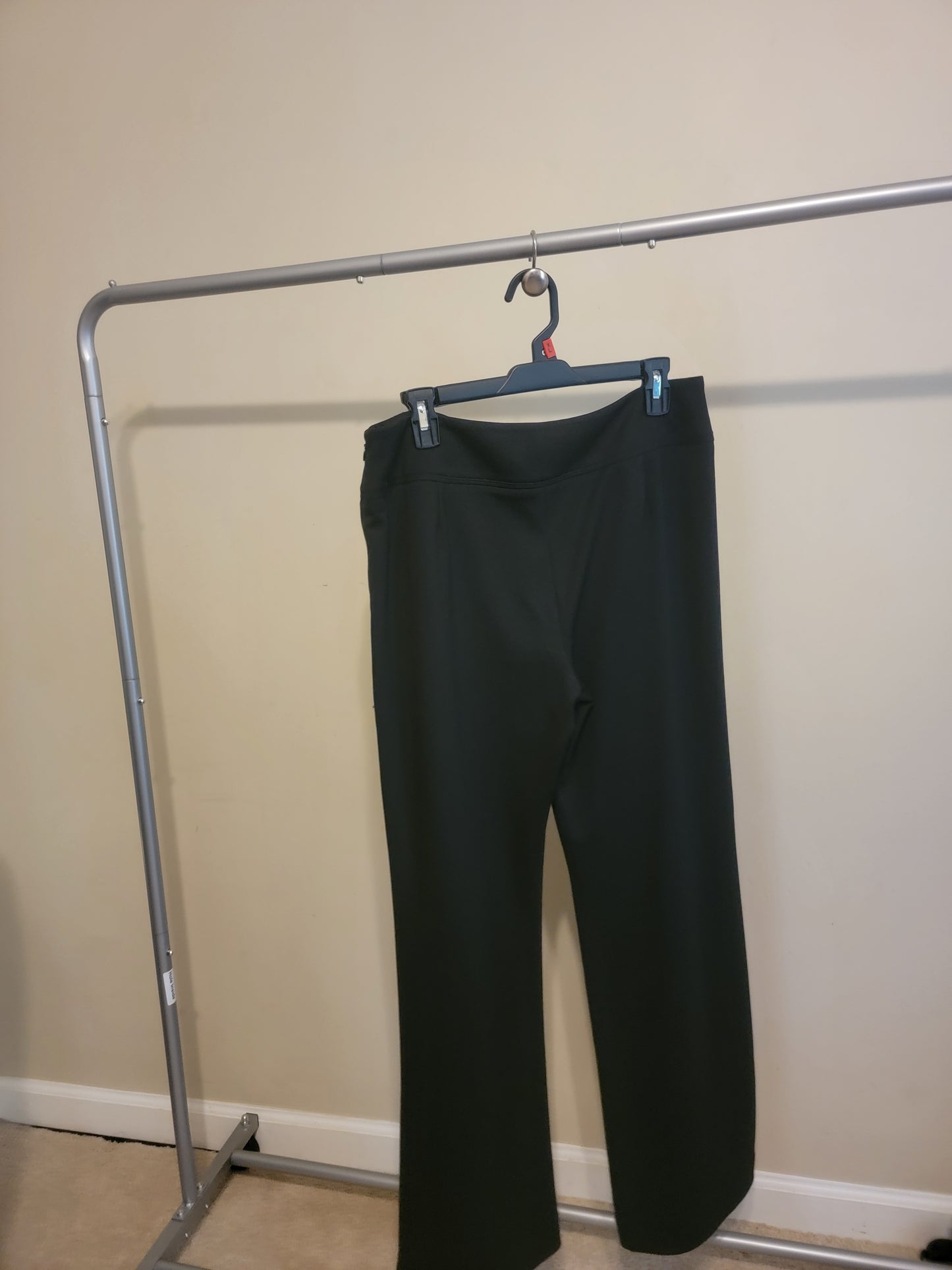 SANDRO Sportswear Black Flared Yoga Pants – Size 10 | Pre‑Owned by REnewd