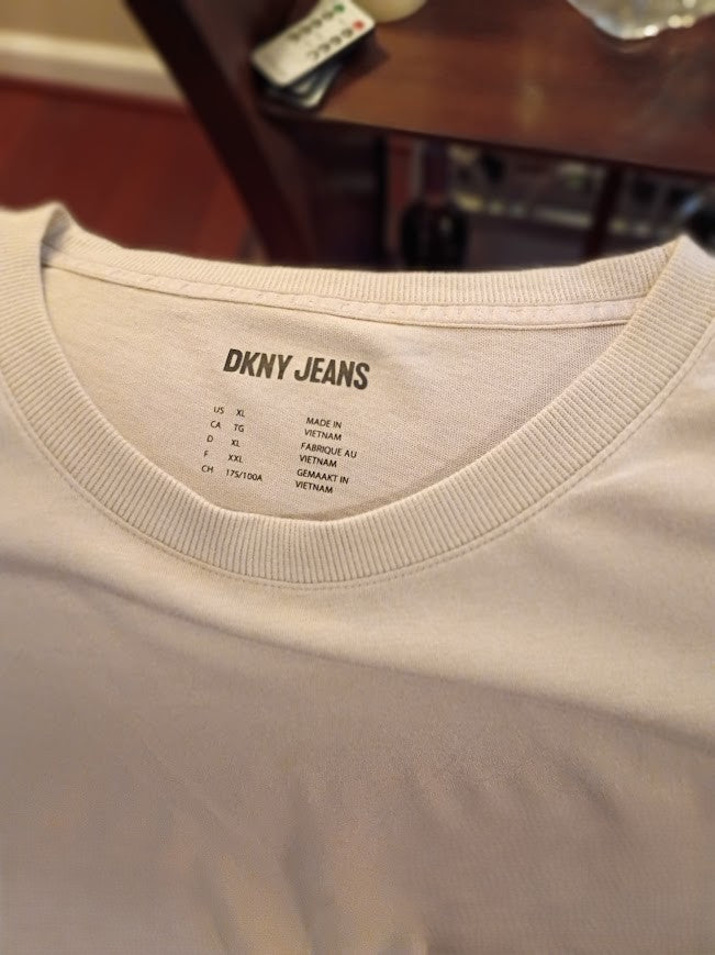 Light Brown Ruched Sleeveless Knit Top – DKNY JEANS (XL)