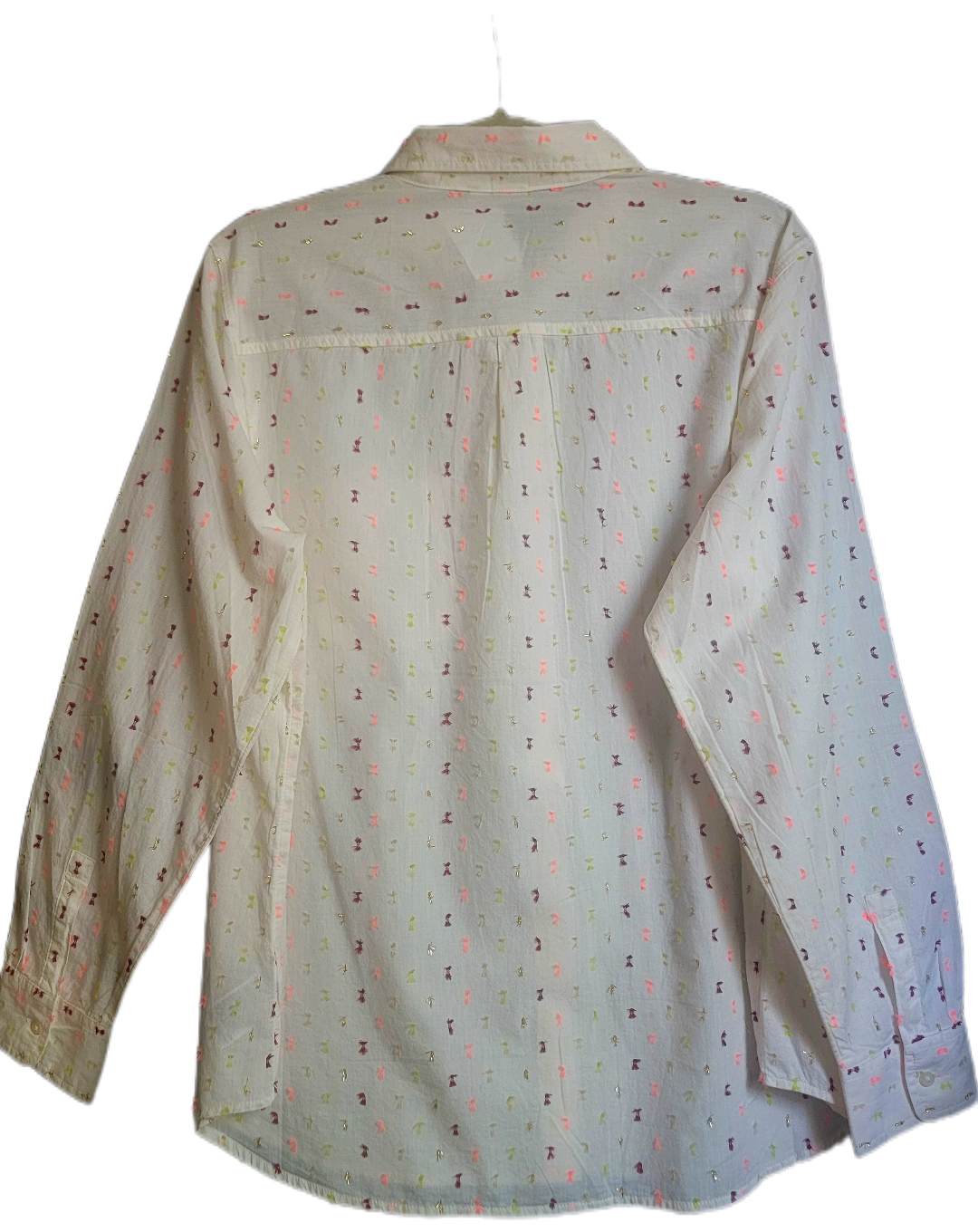 Gap Multicolor Woven Button-Up Shirt – White, Size XL | Pre-Owned by REnewd