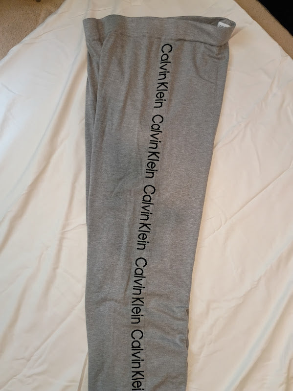 Calvin Klein Gray Logo Lounge Pants — Size L