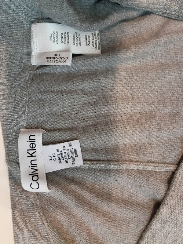 Calvin Klein Gray Logo Lounge Pants — Size L