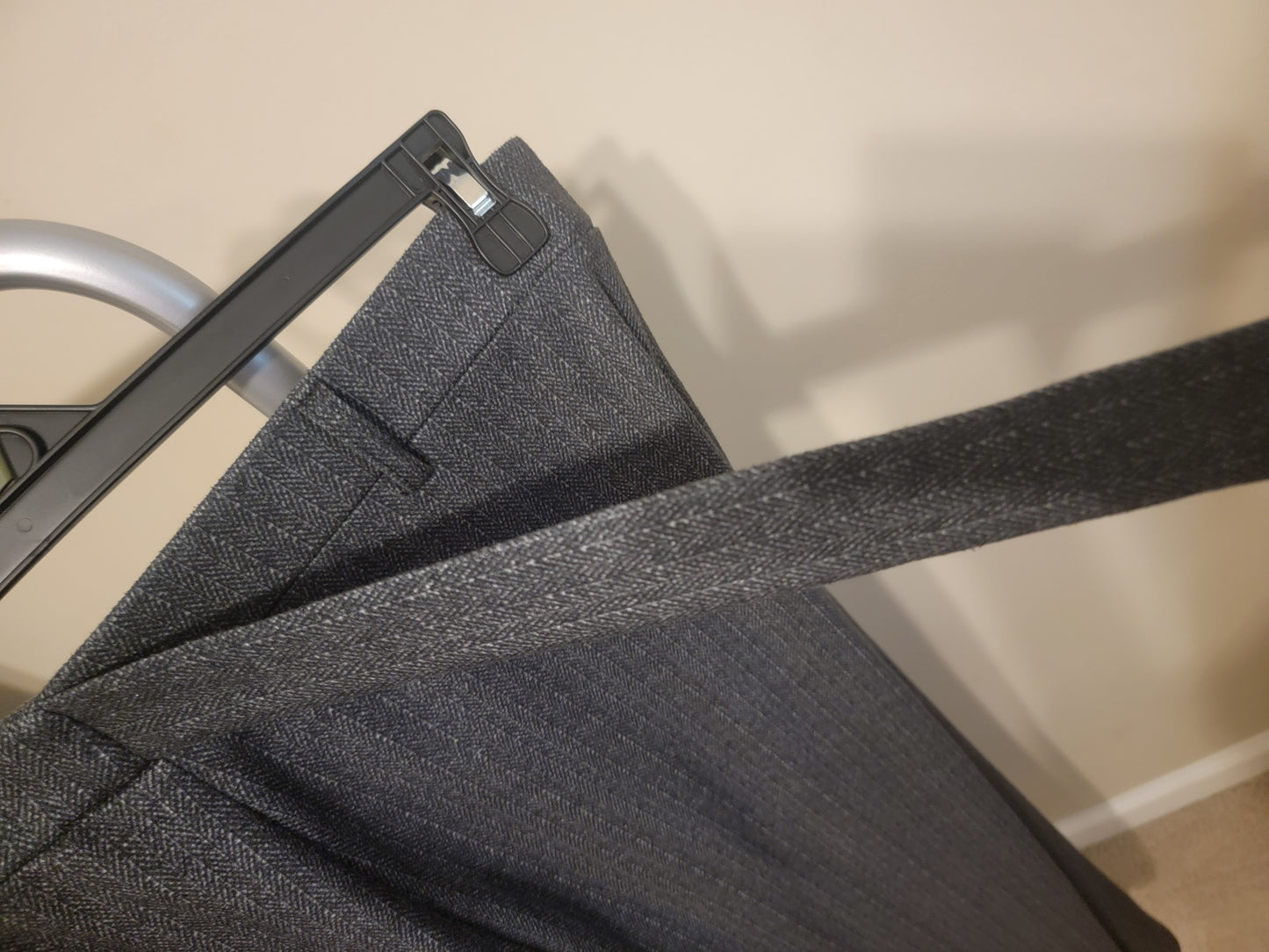 Charcoal Wide-Leg Dress Trouser with Matching Belt – Size L | Pre-Owned by REnewd