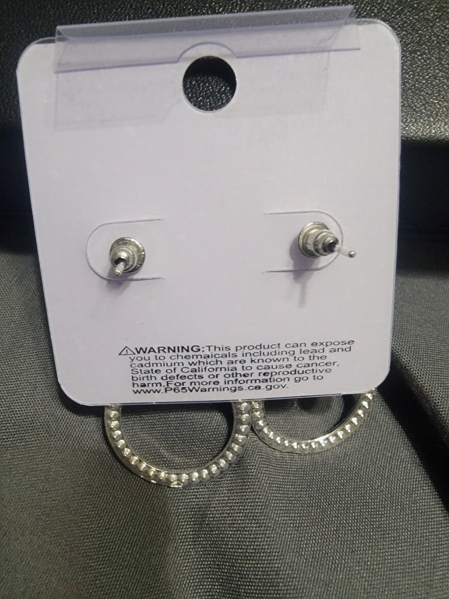 Top & Top Pastel™ Rhinestone Hoop Earrings – Gold-Tone | Pre-Owned by REnewd