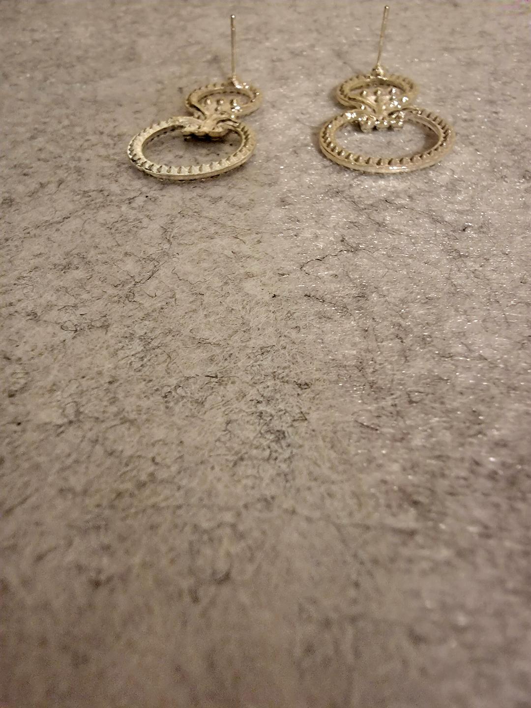 Top & Top Pastel™ Rhinestone Hoop Earrings – Gold-Tone | Pre-Owned by REnewd