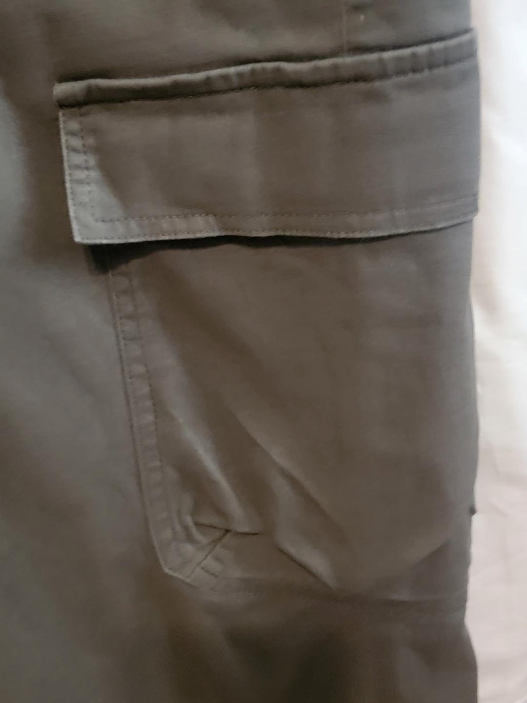 Grace Karin High-Waisted Wide-Leg Cargo Pants – Olive Green, Size XL | Pre-Owned by REnewd