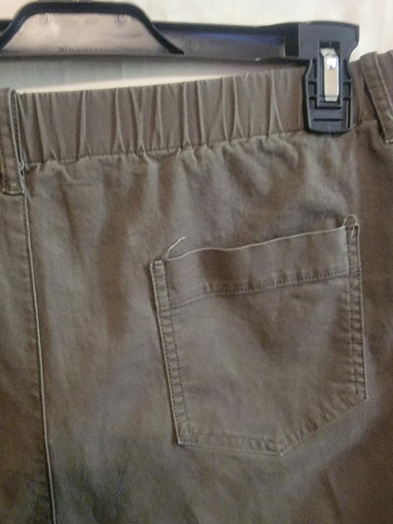Grace Karin High-Waisted Wide-Leg Cargo Pants – Olive Green, Size XL | Pre-Owned by REnewd